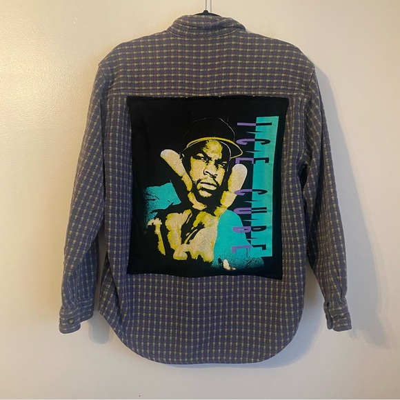 Ice Cube  up- cycled Custom 90’s Button Down - Picture 6 of 6